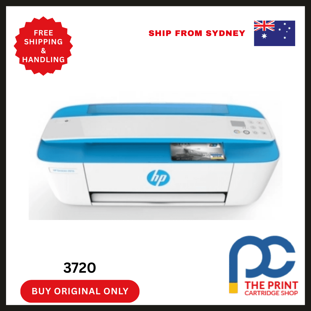 HP DeskJet 3720 All-in-One Printer + Compatible Inks Bundle 1 hp deskjet 3720 printer